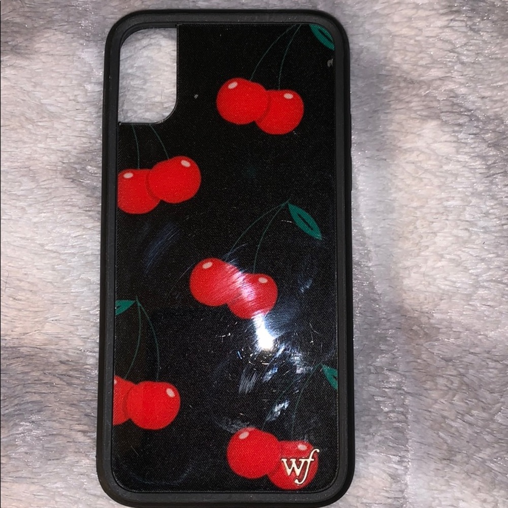 Wildflower Black Cherry iPhone X Case